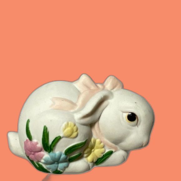 EASTER Fitz/Floyd OCI Omnibus Set 4 Bunny Collection Porcelain Figurines Taiwan - Picture 3 of 11